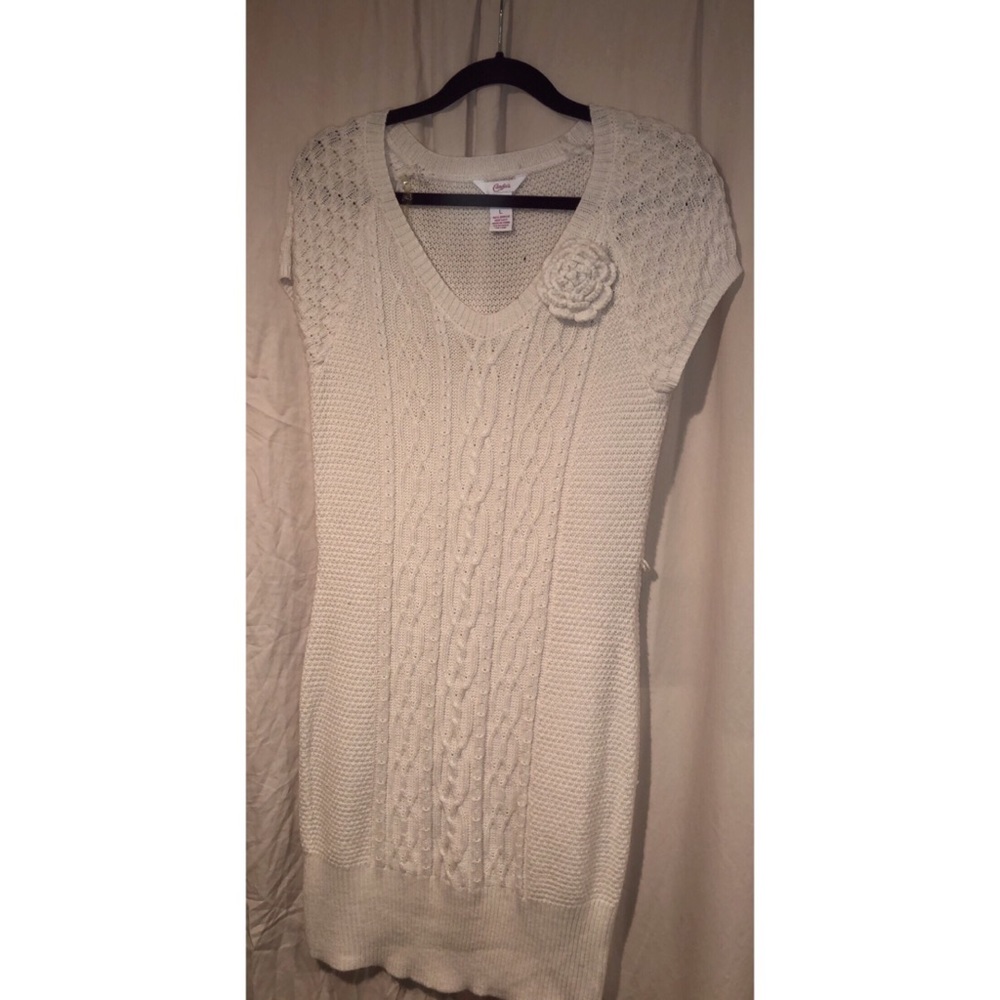 Candies white knit dress